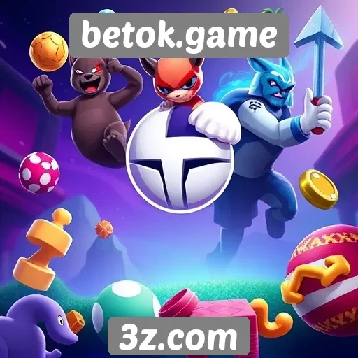 Diversidade de jogos disponíveis no betok.game