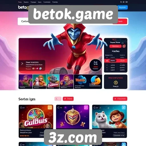 Avaliação da interface de usuário do site betok.game